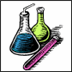 Sketch of several chemical vials.